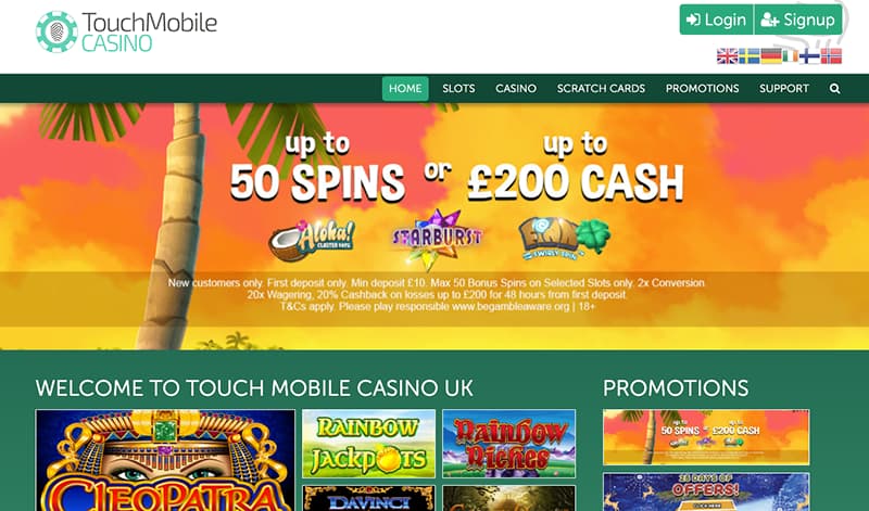 touch mobile casino live screenshot