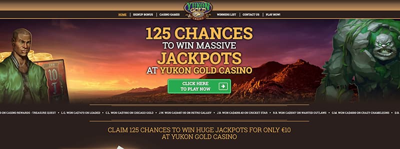 yukon gold casino live screenshot